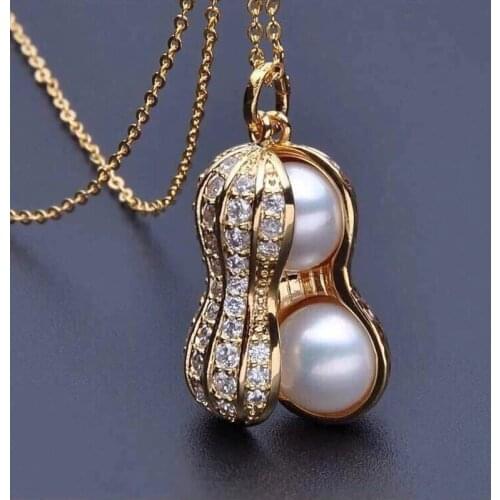 Unisex Gift Necklace Pendant Pearls Choker Silver Gold Delicate Womens Fashion Elegant