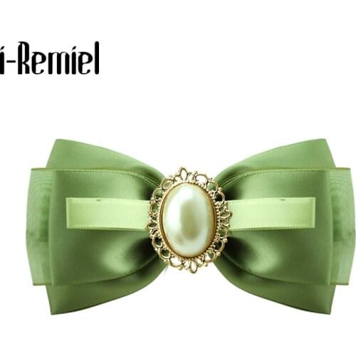 Korean New Handmade Cloth Art Bow Flower Hairpin Top Hair Crystal Headband Spring Clip Jewelry for Women Bridal Hair Accessories