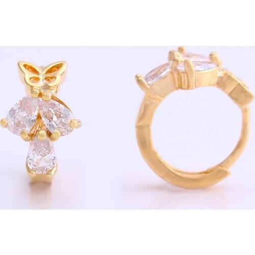 Fansheng Cubic Zirconia Copper Rose Gold Earrings For Women