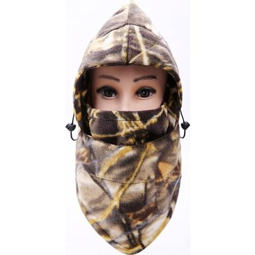 Winter outdoor thickening multifunctional fleece Balaclava Riding Hat CS camouflage hat warm and windproof cap