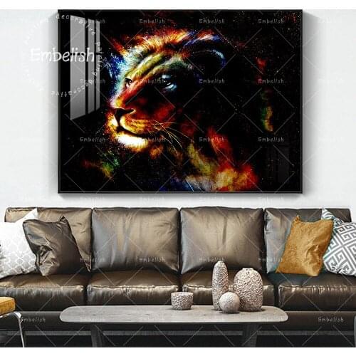 1 Pieces Abstract Wild Animal Leopard HD Pictures For Living Room Modern Home Decor Posters Office Canvas Paintings Artworks