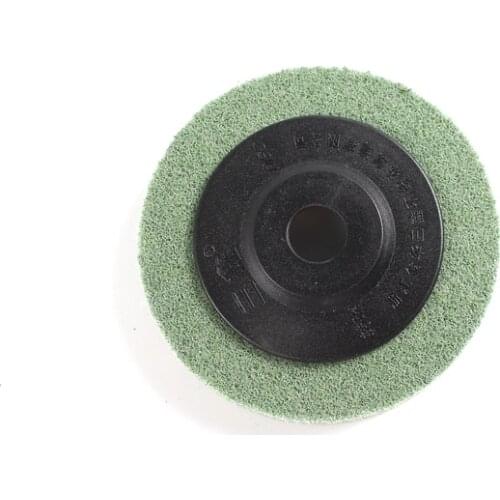 1pc/lot 4 inch 100mm 16mm Hole Nylon Fiber Polishing Wheel Non-woven Abrasive Disc Buffing Buff Pads Grinding Glazer Rag