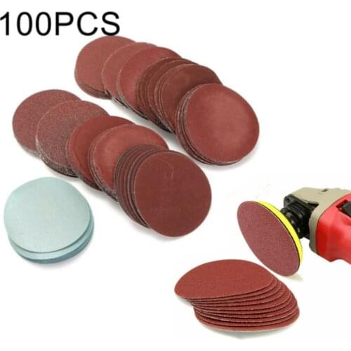 60PCS Sandpaper 2Inch Sanding Discs Hook Loop Sanding Paper 100-2000 Grits Sanding Disc Polish for Polishing & Grinding