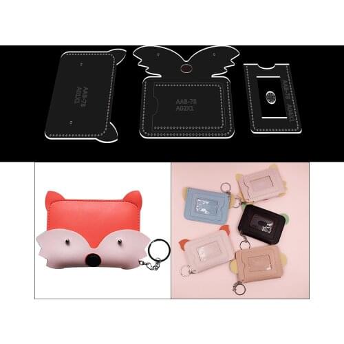 2020 Laser Cut Acrylic Template Pattern For DIY Handmade Card Bag Leather Craft Sewing Pattern Sewing stencils