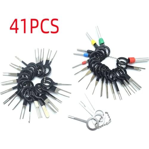 3/11/18/41pcs Car Terminal Removal Electrical Wiring Crimp Connector Pin Extractor Kit Car Electrical Repair Hand Tools