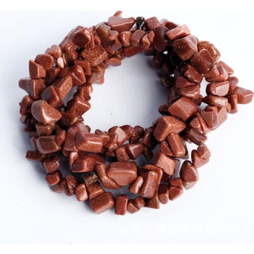 3-5x6-8mm Red Gold Sandstone Beads Natural Freeform Chips Stone Beads For Jewelry Making Beads 32'' Needlework DIY Beads Trinket