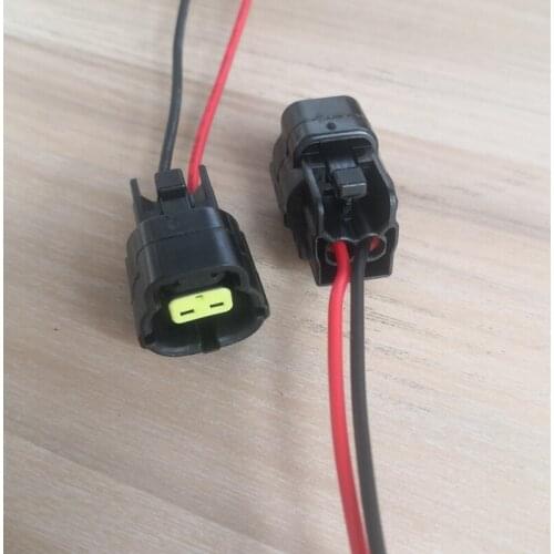 5/10/20/50pcs/lot 2 Pin/Way Intake Air Temp (IAT) Water Temperature Sensor Connector Plug With Pigtail For Mazda RX7 174352-2