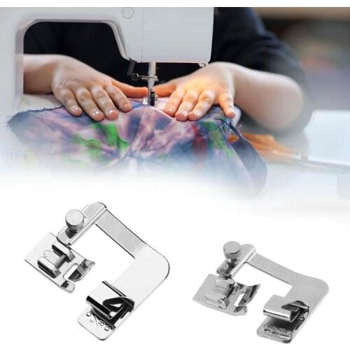 9-25 mm Domestic Sewing Machine Foot Presser Rolled Hem Feet Set for Brother Singer Sewing Accessories