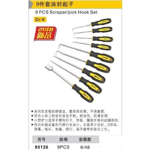 BESTIR TOOL taiwan made 9pcs scraper /pick hook set