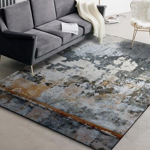 Abstract Grey Black Pattern Area Rug Living Room Table Sofa Non-Slip Floor Mat Home Decor Kitchen Bedroom Bedside Carpet and Rug