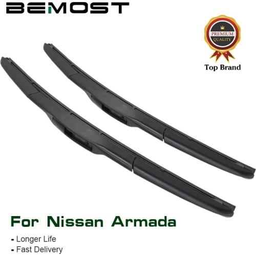 BEMOST Car Wiper Blades Natural Rubber For Nissan Armada 2005 2006 2007 2008 2009 2010 2011 2012 2013 2014 2015 2016 2017 2018