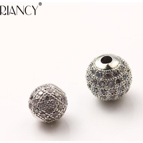 Beads for jewelry making interval Bead Full Drill Ball Baby Beads jewelry accessories