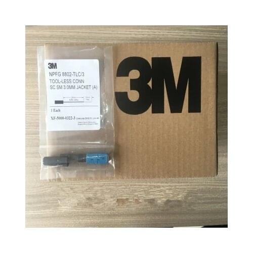Good 100PCS 3M SC UPC NPFG 8802-TLC/3 Fiber Optic Fast Connector Singlemode Quick Connectors Tool-less Conn SC SM 3.00mm Jacket