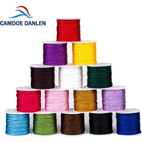 CAMDOE DANLEN 1mm X 95M Nylon Chinese Knot Knotting Kumihimo Macrame Cord Braided DIY Beading Shamballa String Thread Wire Line