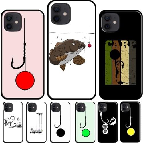 Carp Fishing Boilie Rig Hook Soft Phone Case For iPhone 12 11 Pro Max 5S 6S 7 8 Plus SE 2020 XR X XS Max Back Cover