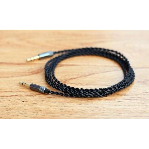 DIY earphone wire male to male 3.5mm to 3.5mm 4 shares 1.2meters