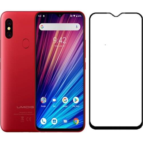 For Umidigi S3 Pro One Max Full Screen Silk Screen Tempered Glass 6.3 inch for Umidigi F1 Play / F1