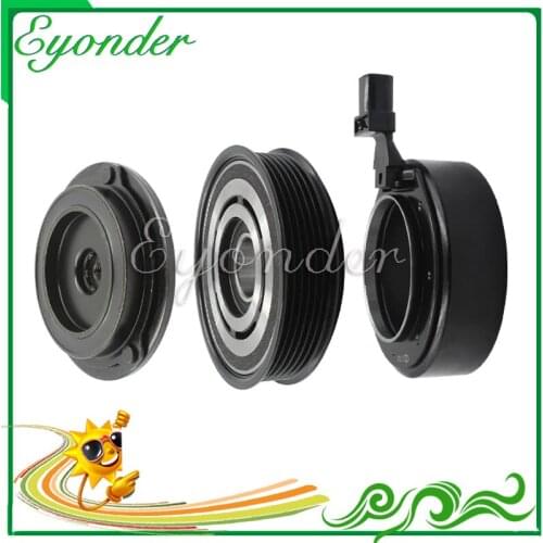 A/C A/C Air Conditioning Compressor Magnetic Clutch Pulley for FORD FIESTA WT WZ SOHC 1.6L L4 AE8319D629AC AE83-19D629AD