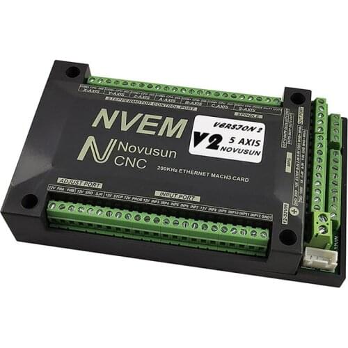 NVEM CNC motion controller nvemv2.1 upgrade 3axis 4axis 5axis 6axis mach3 control card Ethernet interface