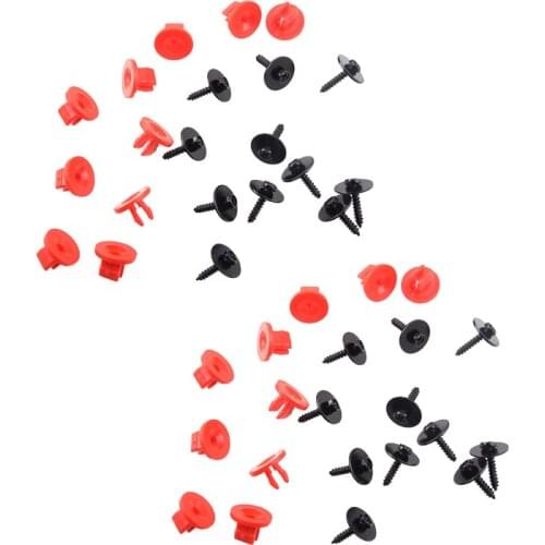 Beler 40pcs Undertray Guard Engine Under Cover Grommets & Screws Fixing Clips Fit For Ford Focus C-MAX Car Accessories