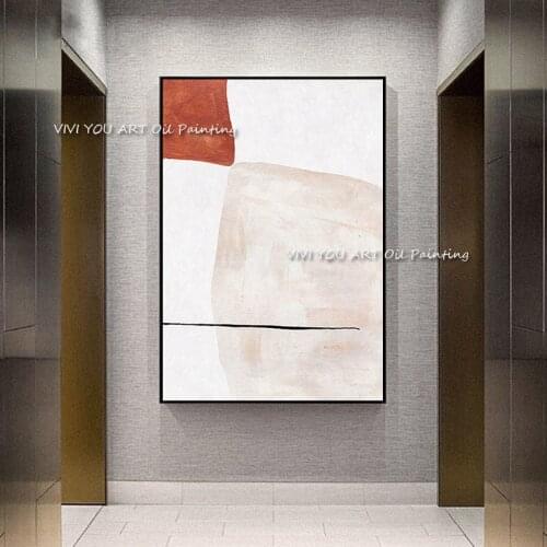 The Minimalist Large Original Abstract Modern Handmade New Thick Oil Painting On Canvas Handpainted Textured Wall Art Office