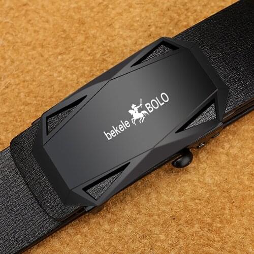 Man Belt Leather Genuine Mens Belts Casual Leather Belts For Men High Quality Automatic Belt Man Fashion 3.3cm Width New 1098