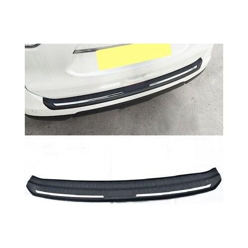 Outer Rear Bumper Protector Back Door Boot Trim For Nissan Rogue X-Trail 14 - 16