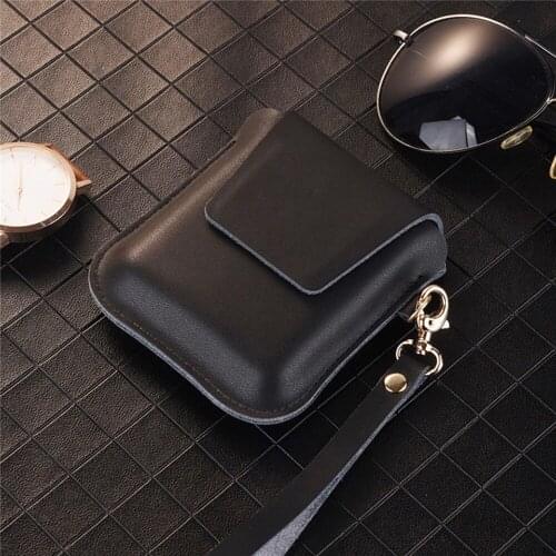 Genuine Leather Soft Protective Case Shockproof Cover Storage Bag for Samsung Galaxy Z Flip Mobile Phone Accessories