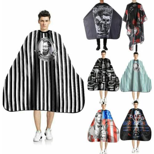 2020 New Haircut Hairdressing Apron Barber Cloth Print Pattern Apron Cape Hair Styling Design Supplies Salon Barber Gown