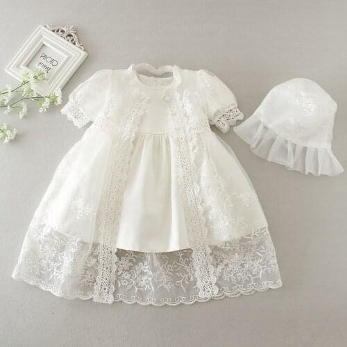 2020 New Newborn Baby Dress 1 Year Girl Birthday Frocks Little Children Clothes Gown For Baptism Party Wedding