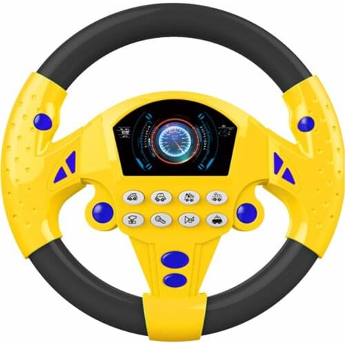 2021 New Electric Toy Musical Instruments for Kids Baby Steering Wheel Musical Developing Educational Toys Game Climbing Frame