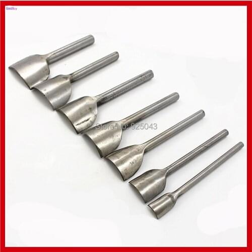 New 7pcs/set U Shape Leather Angle Cutter Leathercraft Leather 1/4 Circle Round Corner Cutter Punch