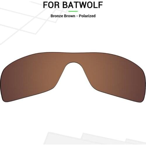 Mryok Anti-Scratch POLARIZED Replacement Lenses for-Oakley Batwolf Sunglasses Bronze Brown