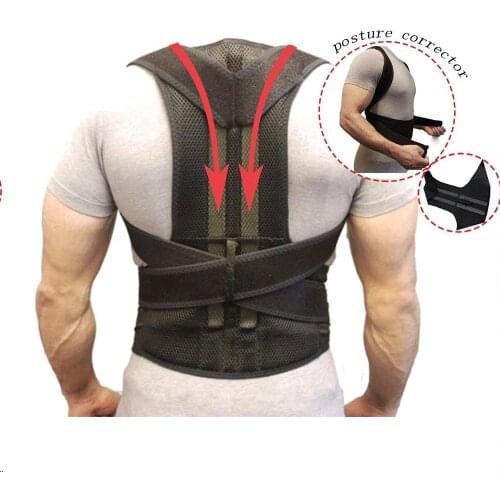 Male Female Adjustable Magnetic Posture Corrector Sports Safety Back Shoulder Support Belt Corset Spine Posture Corrector
