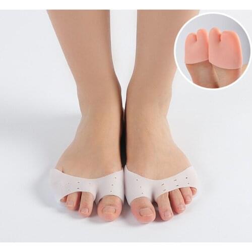 Silicone Gel Foot Fingers Toe Separator Foot Care Tool Forefoot Socks Pad Toe Separator Straightener Orthopedic Bunion Corrector