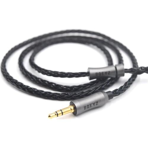 BQEYZ Upgraded Silver Plated Copper Cable 3.5 2.5mm Plug In Ear Monitor 0.78mm mmcx Balanced Hifi Replacement Wire