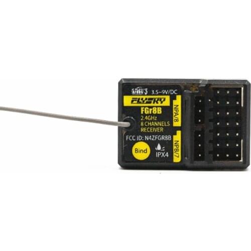 Flysky FGr8B 8-channel mini micro receiver external antenna PWM/PPM/i-bus small drone receiver for all AFHDS3 RC rc drone part