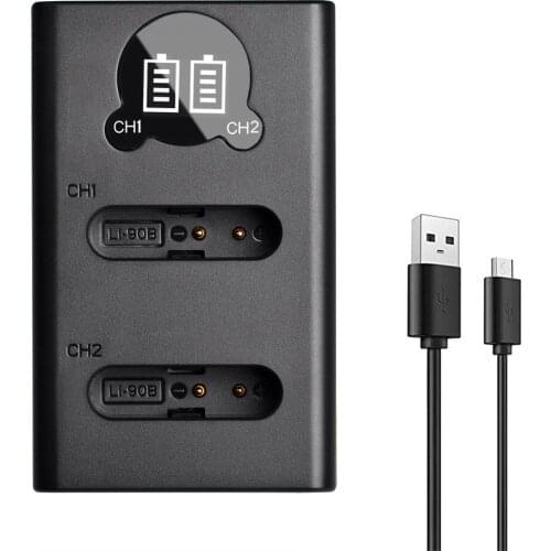 Li-92B Li-90B Battery Charger for Olympus Tough TG-5 TG-4 TG-6 TG-2 TG-1 SH-1 SH-2 SH-60 SH-50 SP-100 HIS Li 90B Li92B Charger