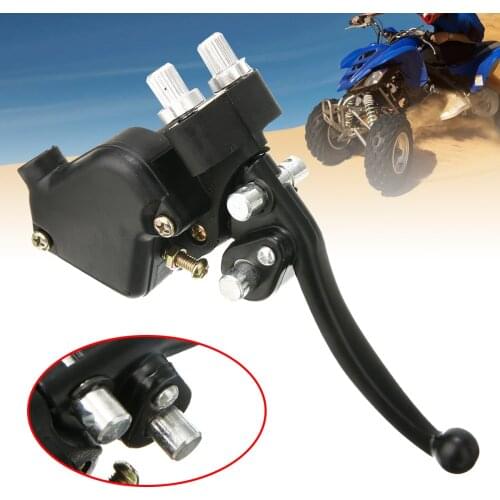 1pc 22mm Mini Moto Double Thumb Throttle Twin Handle Brake Lever Front Hand Brake Accelerator Assembly For Quad Bike ATV Parts