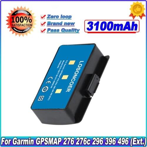 3100mAh 010-10517-00 011-00955-00 GPS Battery For Garmin GPSMAP 276 378 478 495 276c 296 396 376 378 376C 496 (Ext.) GPSMAP478