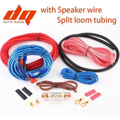2017 New 1500W 8GA Car Audio Wire Cable Wiring Amplifier Subwoofer Speaker Installation Kit 8GA Power Cable 60 AMP Fuse Holder
