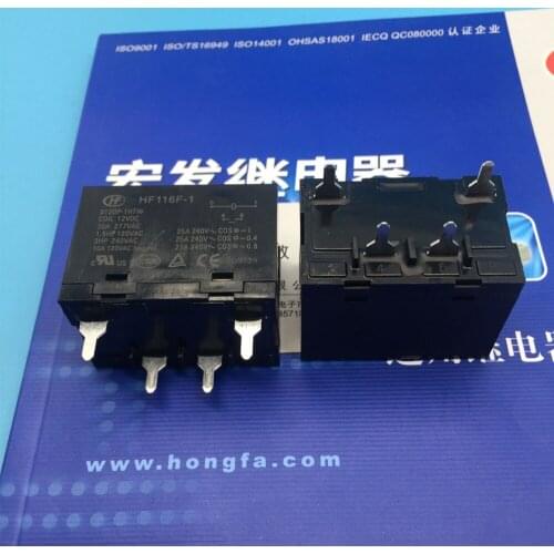 Free shipping lot (5 pieces/lot) original New HONGFA HF HF116F-1-012DP-1HTW JQX-116F-1-012DP-1HTW 4PINS 30A 12VDC Power Relay