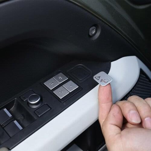4 Pcs Aluminum alloy M123 Seat Memory Adjustment Button Decorative Patch For Land Rover Car Interior Accessories