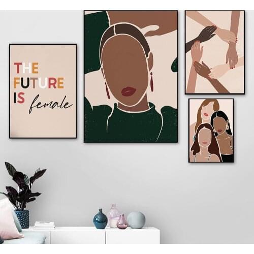 Feminist Art Poster Decorative Canvas Painting For Living Room Bedroom Lady Garment Store Wall Decoration Home Decor