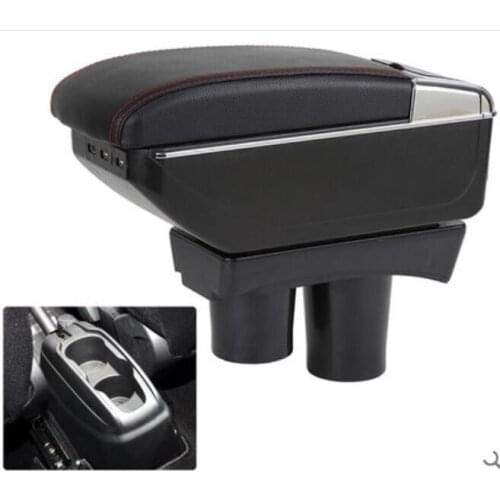Leather Car Center Console Armrests Storage Box for Peugeot 301 / Citroen Elysee 2007~2020 Auto Interior Parts Free Shipping