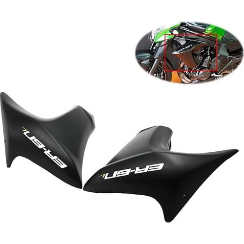 12-16 ER-6N Right Left Panel Side Radiator Cover ABS Fairing Compression Molded For Kawasaki ER 6N ER6N 2012 2013 2014 2015 2016