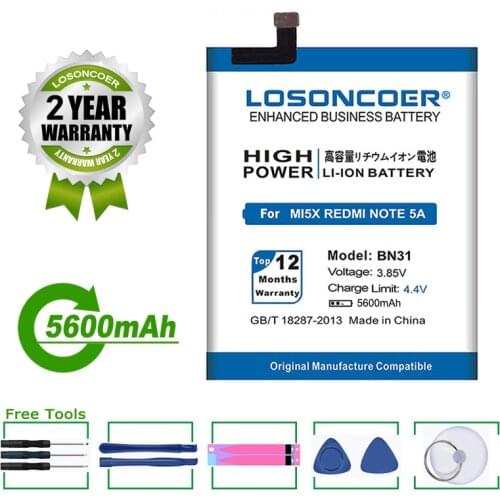 LOSONCOER Xiaomi Redmi 5A Phone Batteries China