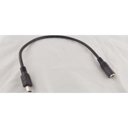 1pc Mini USB 5 Pin Male To 3.5mm Female AUX Audio Sync Headphone Adapter Cable 30cm