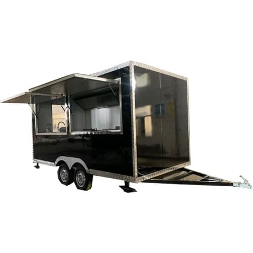 Mobile Street Food Trailer Fast Hot Dog Truck With Kitchen Cooking Equipment Customized Ice Cream Vending Van To USA