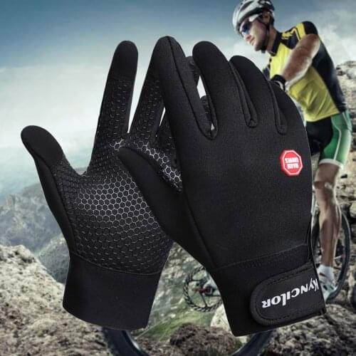 Motorcycle Mtb Bike Gloves Reflective Screen Touch Cycling Gloves Winter Men Bycicle Glove For Cold Winter Women Men Gloves